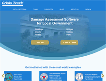 Tablet Screenshot of crisistrack.com